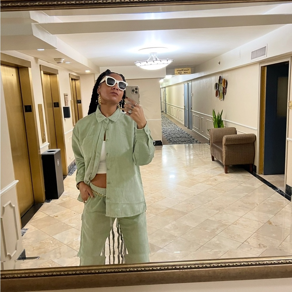 Forever 21 Sage Corduroy Ensemble